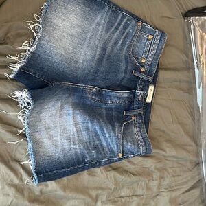 Madewell high rise long shorts size 31